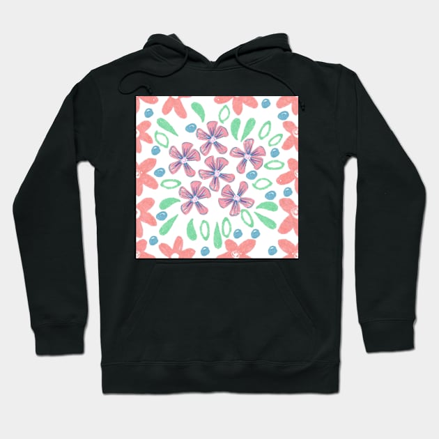 Marker pen floral pastel Hoodie by Kimmygowland